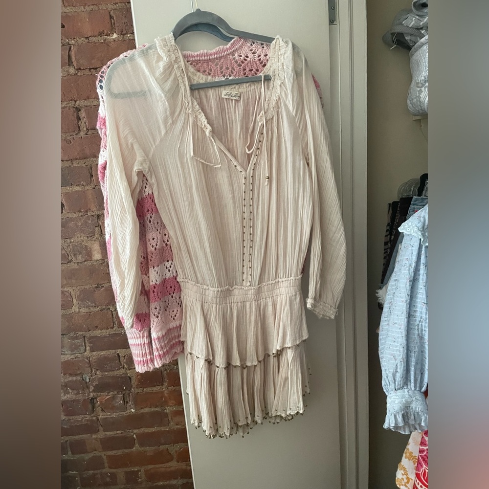 Love shack fancy boho beaded dress